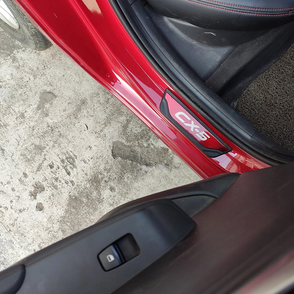 Наклейка для автомобиля Стайлинг Mazda Cx 5 Cx5 защитная Накладка на порог аксессуары