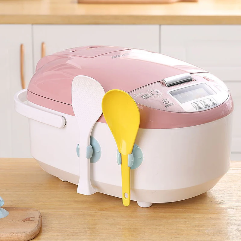 Rice Cooker Spoon Holder Hook Kitchen Organizer Tool Storage Rack Gadget Suction JJJSN11353 | Дом и сад