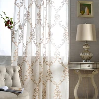 enthusiastic coffee curtains for living dining room bedroom simple and fashionable embroidered new chinese curtains