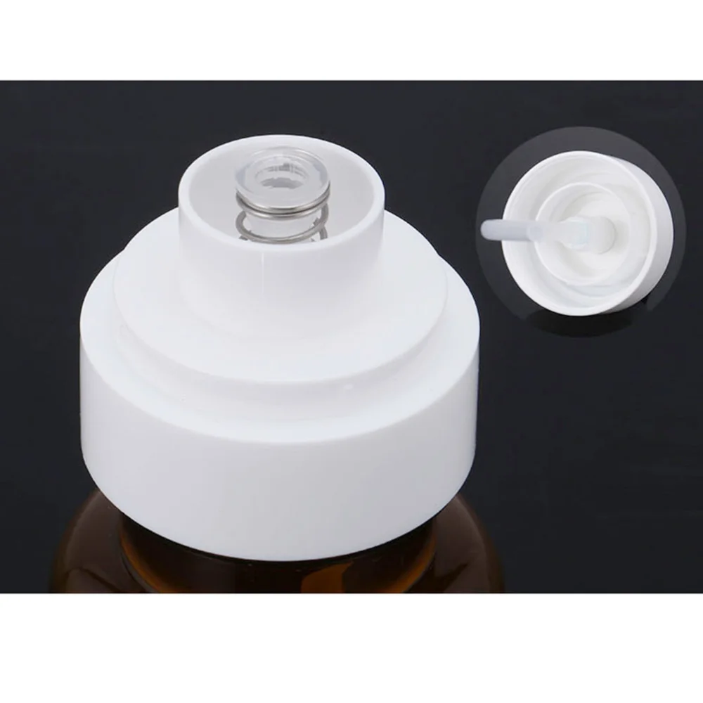 

1 Set 5pcs Dispenser Bottle Cream Lotion Container Tea Color Packaging Bottle for