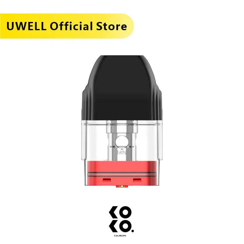 

UWELL 5 упаковок Перезаправляемые картриджи Caliburn Упаковка из 4 картриджей 2 мл Емкость 1,2 Ом Подходит для системы Caliburn KOKO / Caliburn Pod