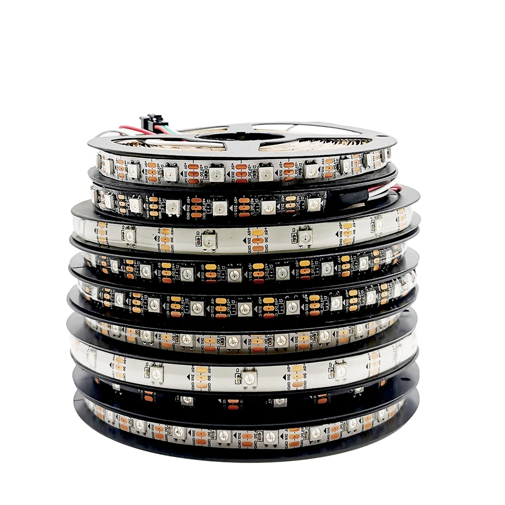 Индивидуально Адресуемая светодиодная RGB лента 5050 WS2812B 5 в постоянного тока 3