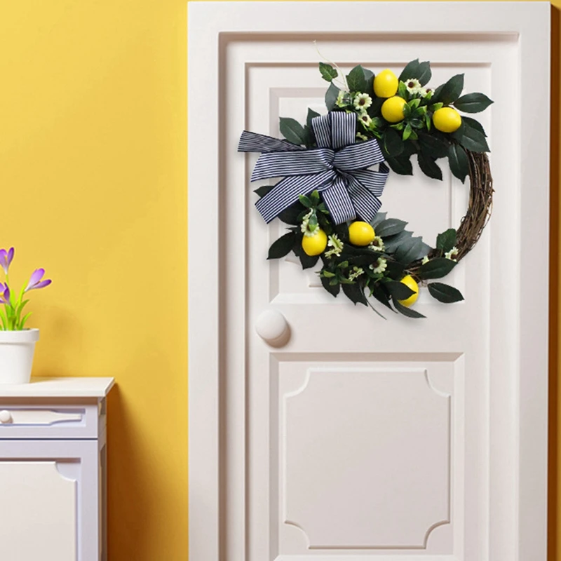 Венок с изображением лимона призрака американский пасторальный домашний декор