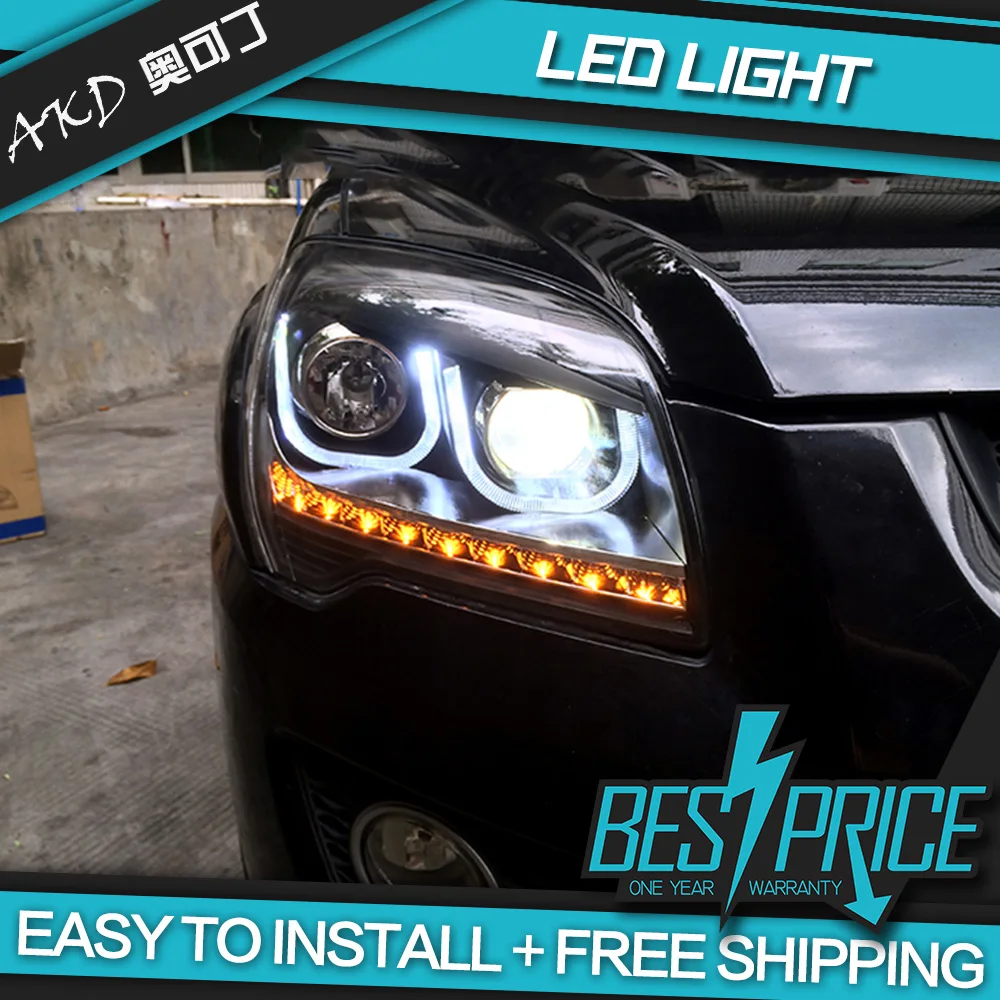 АКД автомобильного тюнинга головной светильник для KIA Sportage 2007 2013 светодиодный DRL
