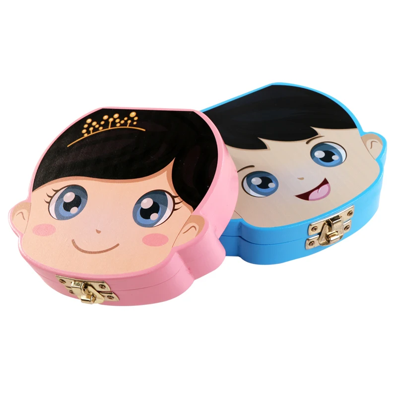 Деревянная коробка для детских зубов - Цена: 591,67 - 657,84 руб.