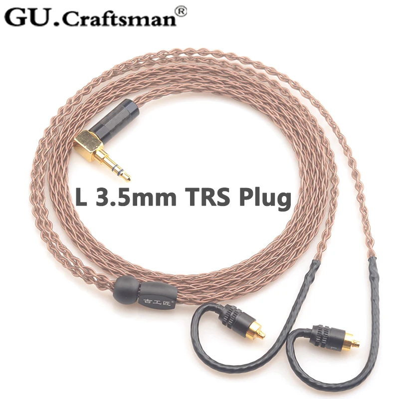 GUcraftsman 8-ядерный OCC медной проволоки для SONY IER-M7 IER-M9 IER-Z1R наушники 2,5 мм 4,4 сбалансированный обновления кабель