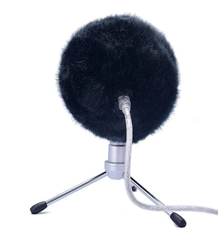 Foam Mic Cover Artificial Fur Windscreen Muff for Blue Snowball Microphone | Электроника