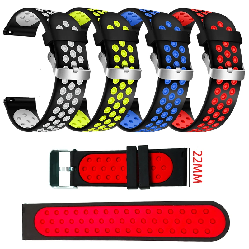 Ремешок для смарт браслета силиконовый ремешок красный и синий четыре цвета BW0051