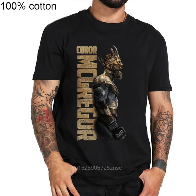 Принт 2019 новый дизайн футболки король Конор Макгрегор MMA Featherweight Чемпион мужские