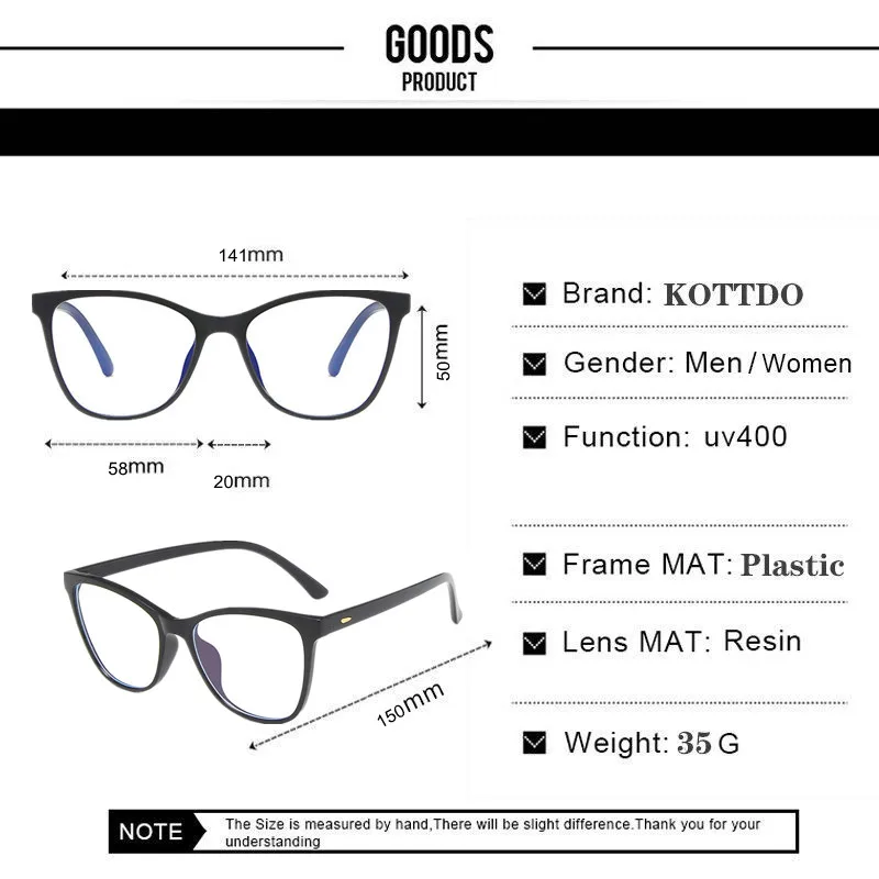 

2021 New Fashion Women Anti-Blue Light Eyeglasses Spuare Oversized Plastic Eye Glasses Men Classic Design Eyeglasses Frame