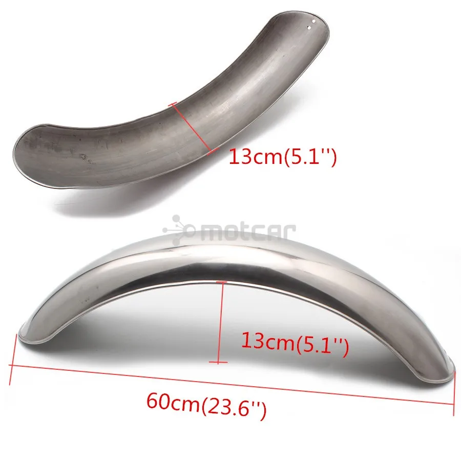 Крыло-брызговик заднее из хромированного металла в стиле ретро для старой школы