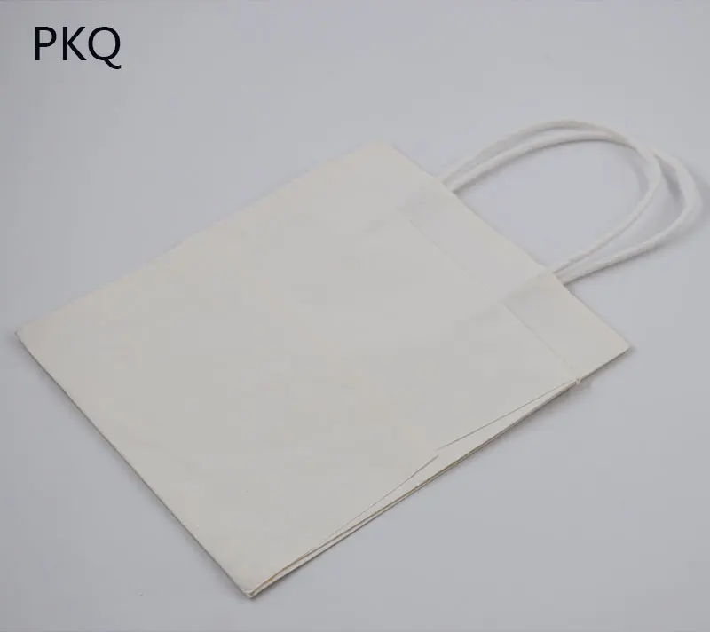 5 шт. 15x15x17 см белый/коричневый пакет из крафт-бумаги для выпечки хлеба/торт