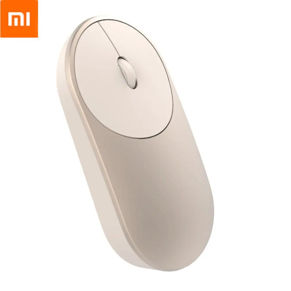 Золотой Оригинальная Xiaomi mi, беспроводная мышь, портативные игровые мыши, Alu mi nium, сплав ABS, 2,4 ГГц, Wi-Fi, Bluetooth, 4,0, управление - Цвет: Золотой