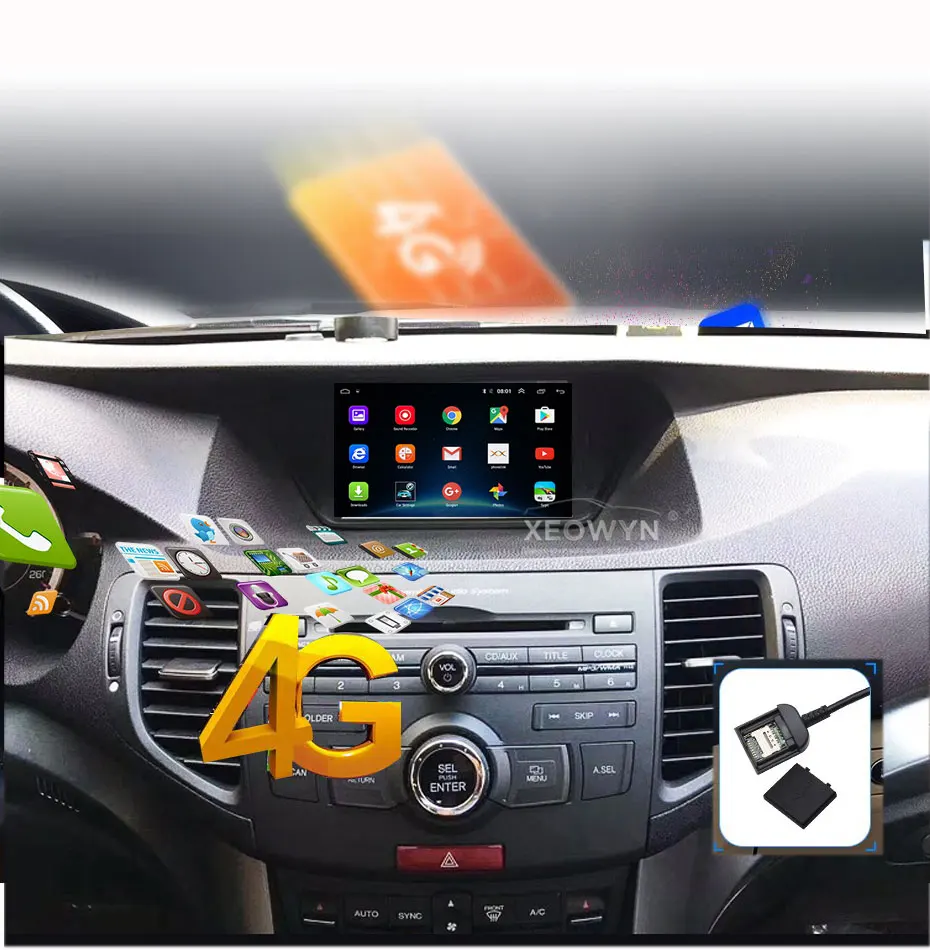 Android 8,1 ROM32GB четырехъядерный процессор для honda Accord 8 corsour Europe 2008-2013 автомобильный Радио gps навигационный плеер радио мультимедиа HD