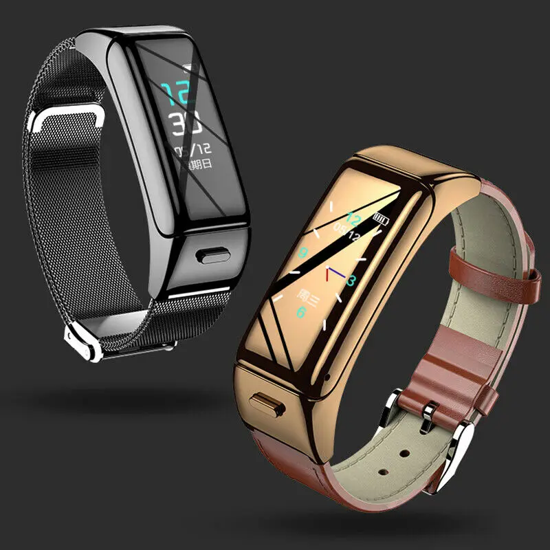 B60 умная Bluetooth-гарнитура браслет 2-в-1 монитор сердечного ритма мониторинг
