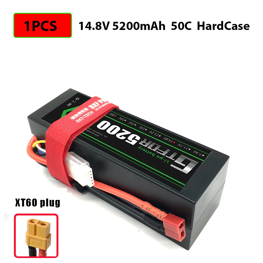 1PCS5200HARDXT60 2S 3S 4S 5200mAh 6000mAh 7000MAH 7,4 V 11,1 V 14,8 V 50C 60C 100C 120C GTFDR Lipo батарея для X-MAXX E-REVO RC автомобилей Лодка Дрон - Цвет: 1PCS5200HARDXT60