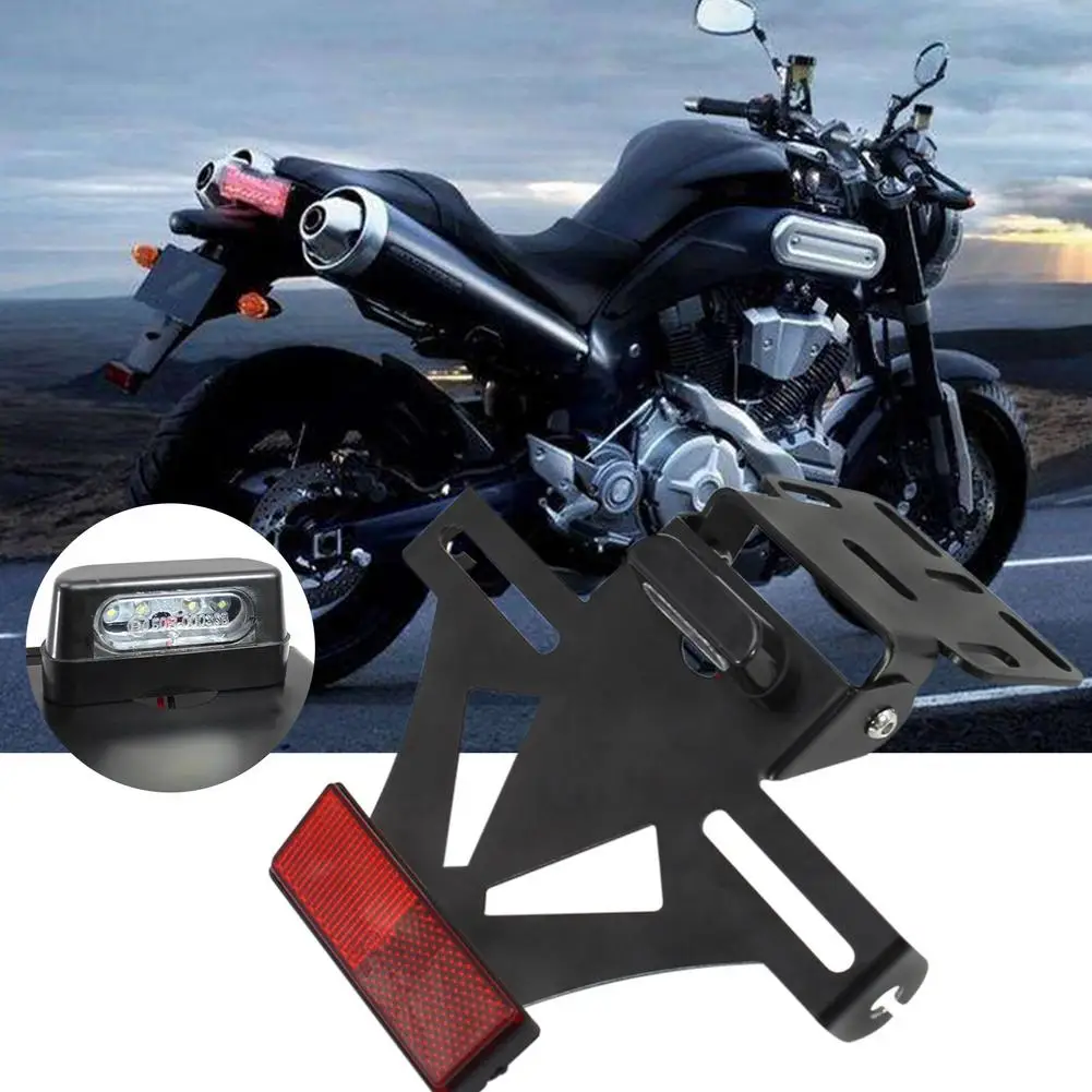 

Для HONDA CBR 125R для RC125 200 390 690 990 мотоциклетный универсальный регулируемый задний держатель номерного знака со светодиодсветильник кой