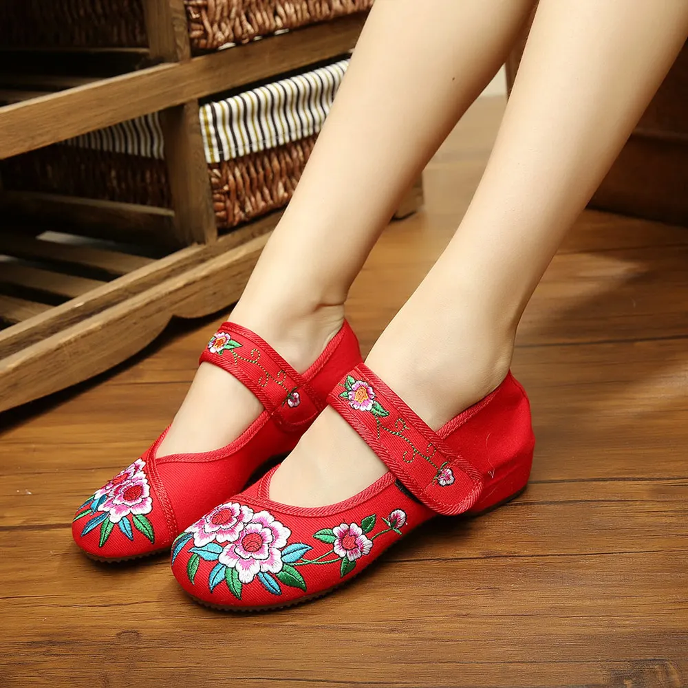 Женские парусиновые балетки ручной работы Veowalk винтажные повседневные туфли на