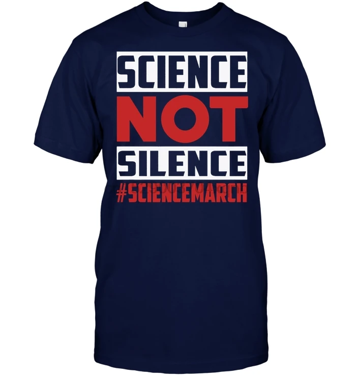 Мужская футболка с коротким рукавом бренд Science Not silent March|Мужские футболки| |