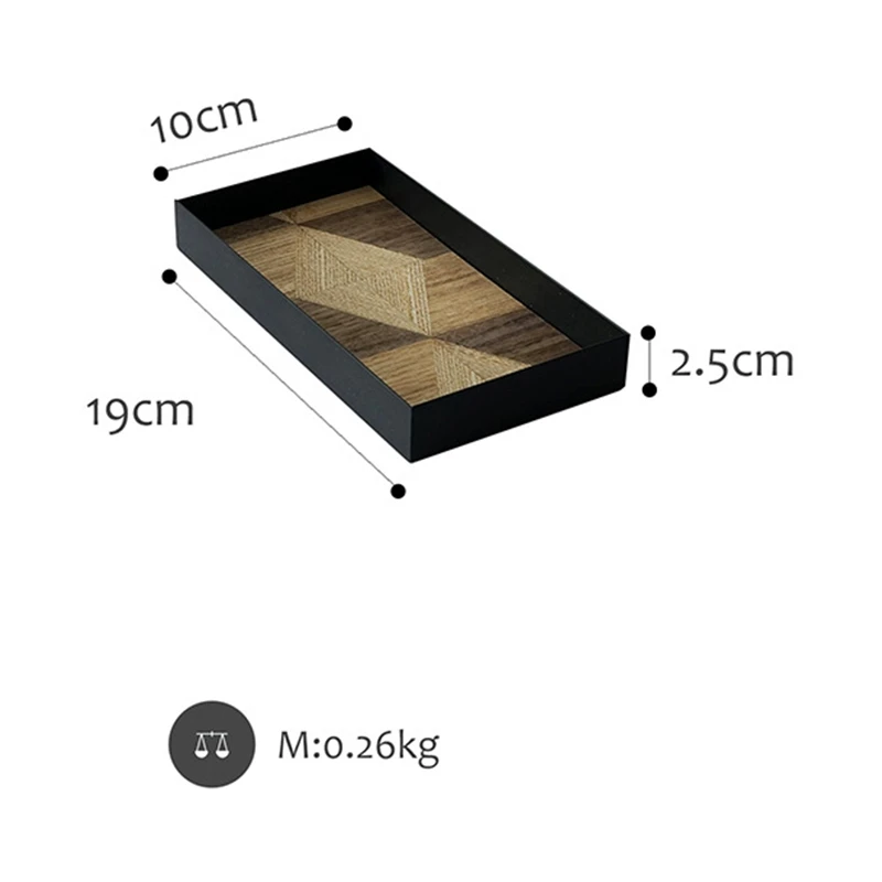 

Wood Decoration Tray Nordic Wind Wood Pastry Tray Bread Display Plate Art Dinner Plate
