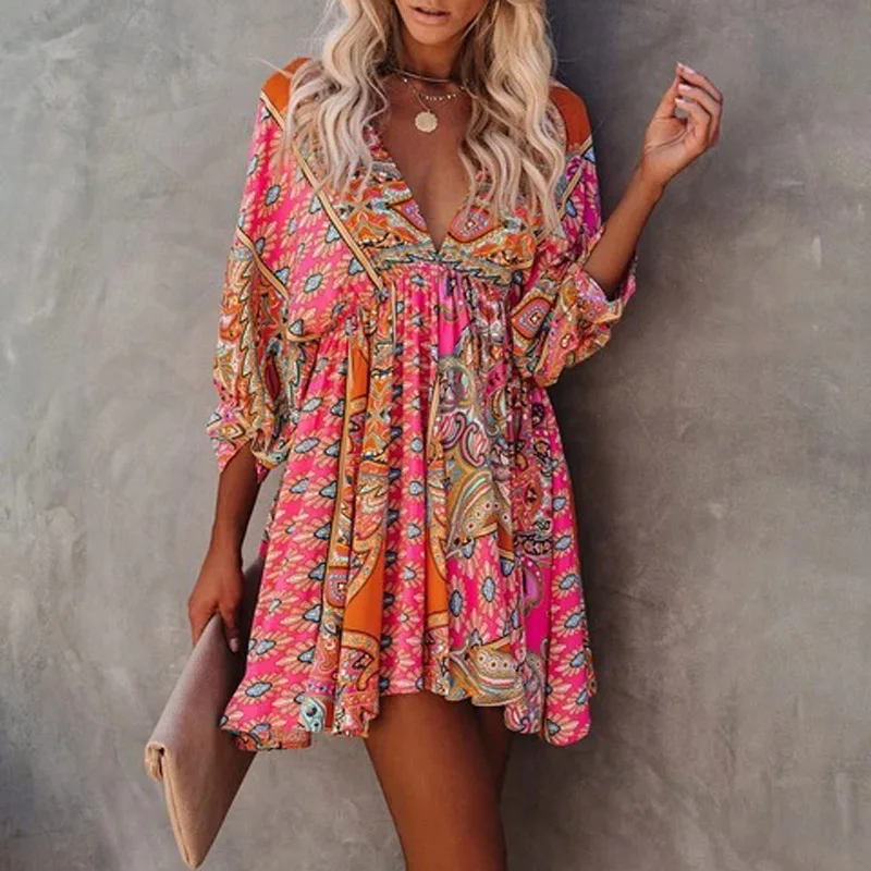 

Женское офисное платье с V-образным вырезом, откровенное ажурное платье с открытой спиной и шнуровкой, свободное праздвечерние чное платье ...