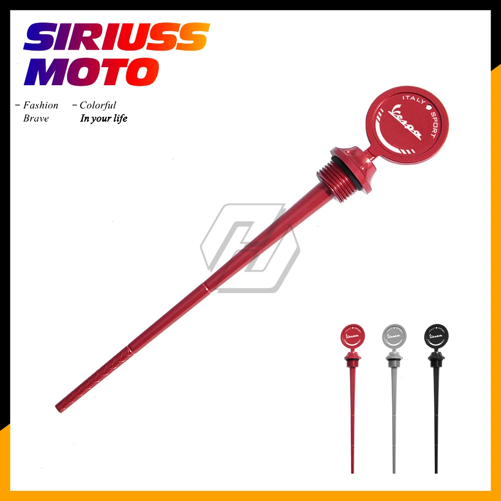 

Motorcycle Oil Filler Cap with Dipstick for Engine Oil Case for Vespa Sprint Primavera 150 2013-2020