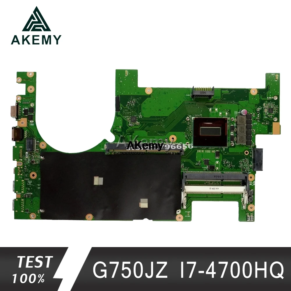 Akemy G750JZ Встроенная Материнская плата для I7 4700HQ For Asus G750JS G750J материнская ноутбука
