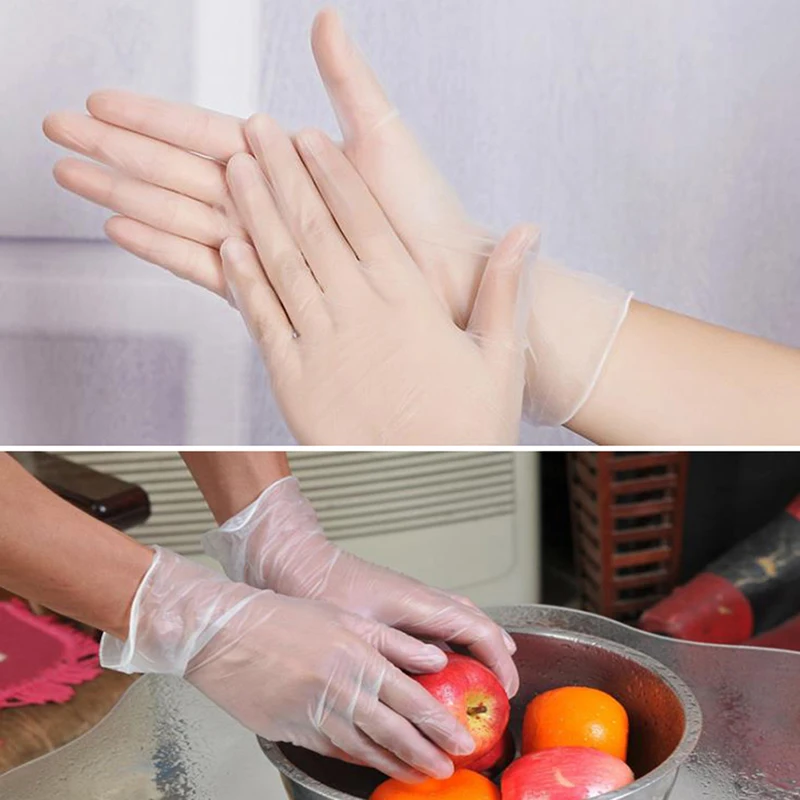 

100/60pcs protective Gloves Latex Cleaning Food Gloves Household Garden Cleaning Gloves Home Cleaning Rubber