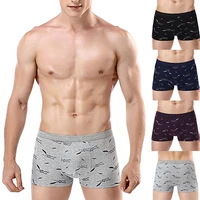 cotton mens underwear 2021 hot fashion and comfortable high quality cotton u convex boxer briefs printed mid waist boxer briefs