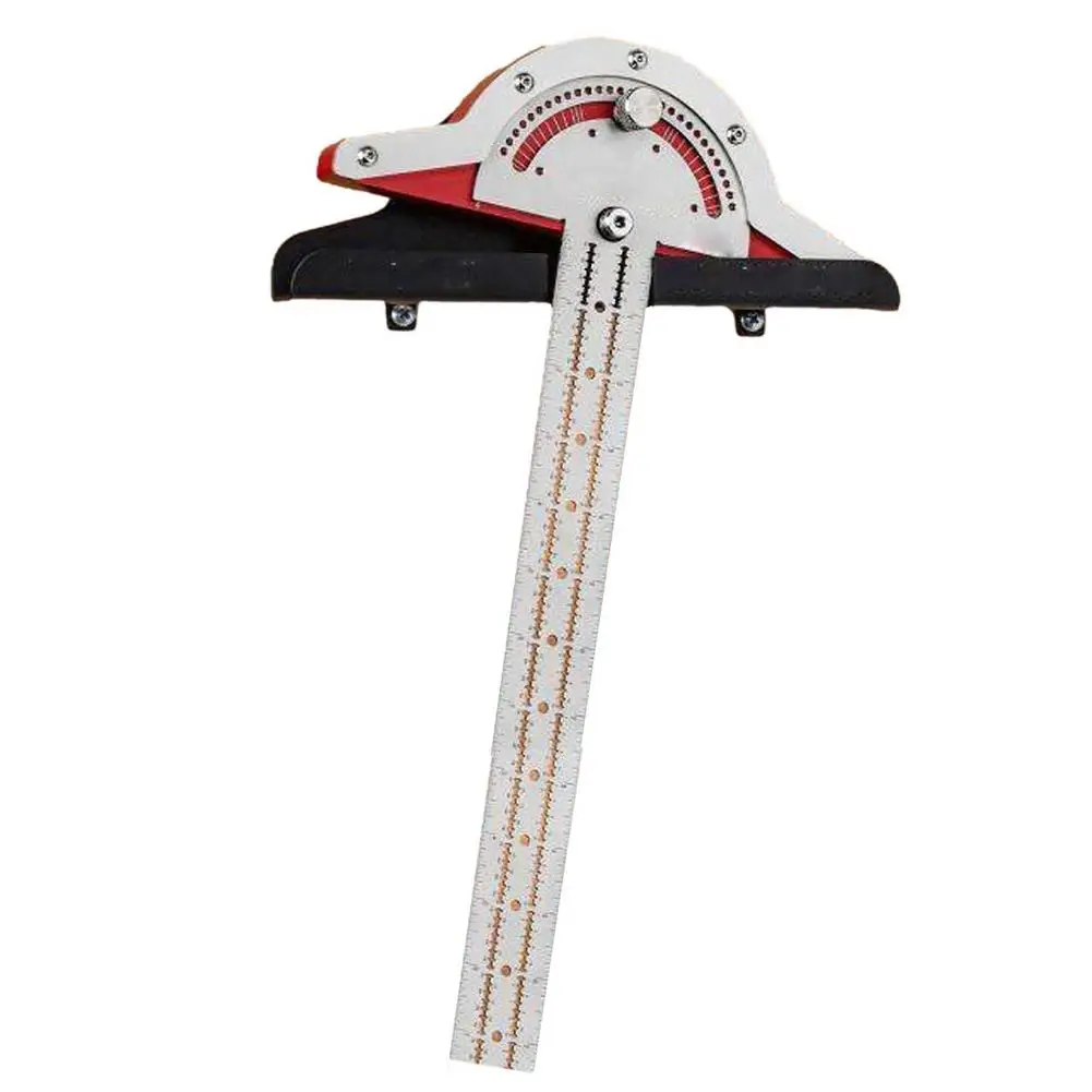 

Woodworkers Edge Rule Efficient Protractor Angle Protractor Woodworking Ruler Angle Measure Stainless Steel Carpentry Tool