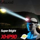 Светодиодный налобный фонарь Z20, самый мощный яркий налобный фонарь XHP90, налобный фонарь с аккумулятором 18650, подходит для кемпинга и рыбалки