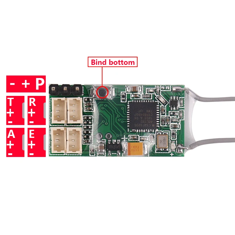 Dsmx DSM2 удаленный приемник для Spektrum DX6I DX18 DX8 DX9 DEVO10 передатчик, REDCON CM410X-4Ch приемник PPM JST 2,4G