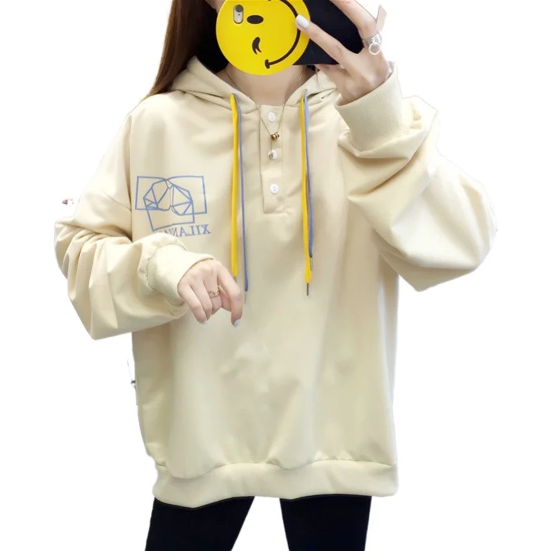 

Женский пуловер с капюшоном, прямые толстовки с капюшоном, свитшоты, Осень-зима 2020, новый милый стиль, свободный спортивный костюм для девоч...