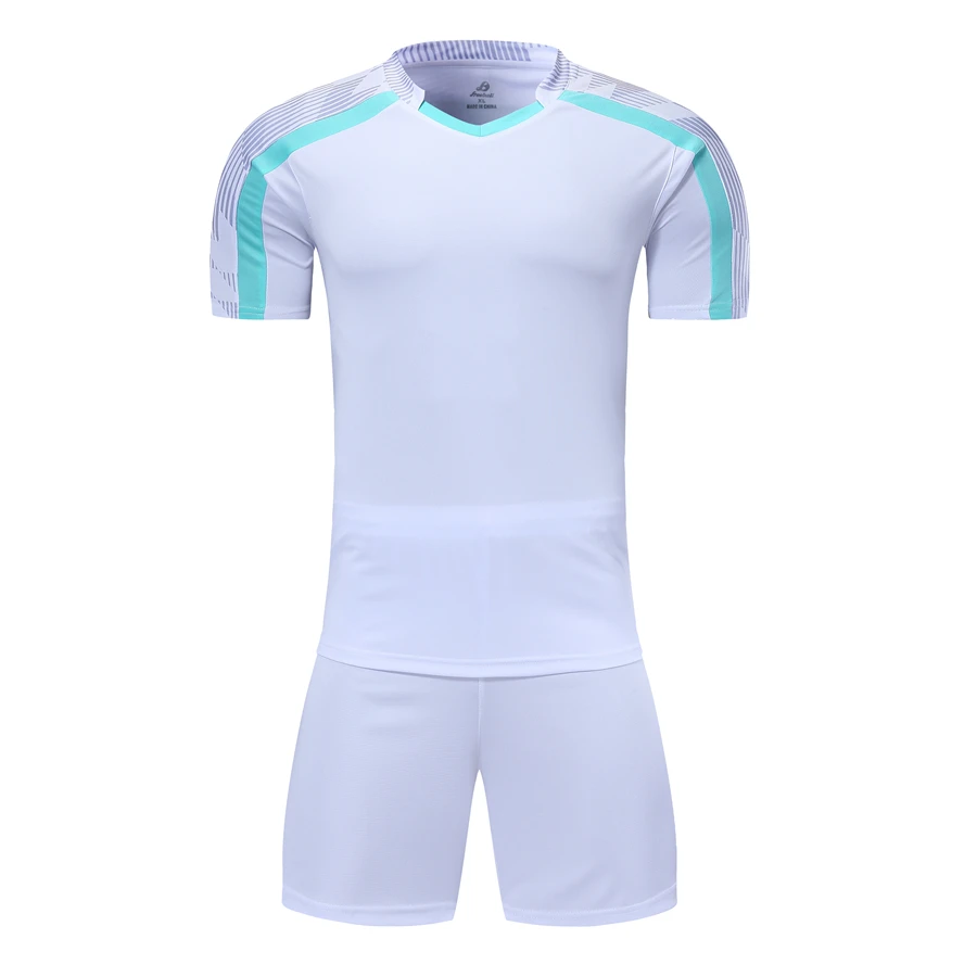 2019 Детская Футбольная Униформа мужские футболки комплект тренировочный костюм