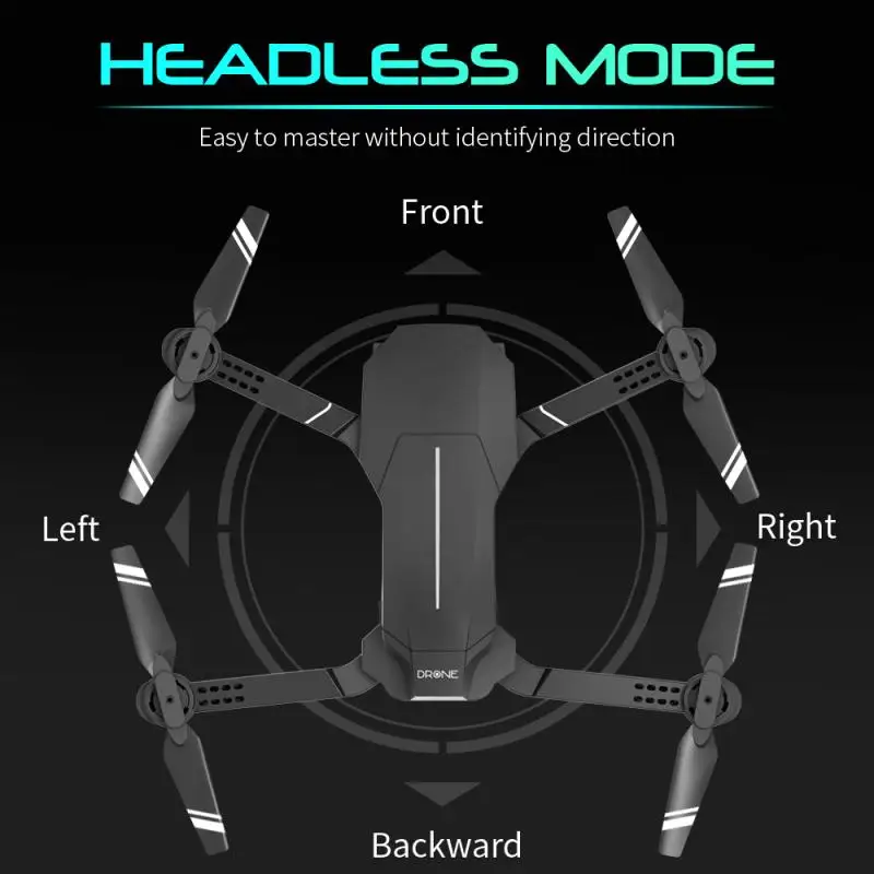 

1080P HD Camera Foldable WIFI Drone Aerial Photography Quadcopter Aircraft Toy Live Video GPS Black Drone APP remote control