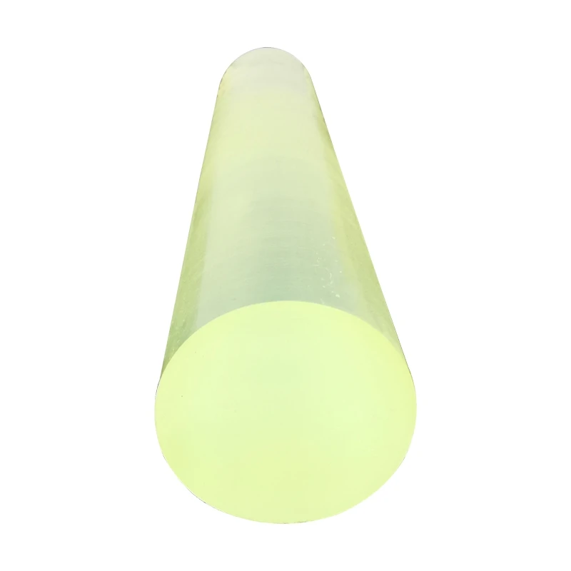 

High quality yellow polyurethane rod Construction Machinery PU plastic rod10mm-55mm Outside Diameter Polyurethane bar