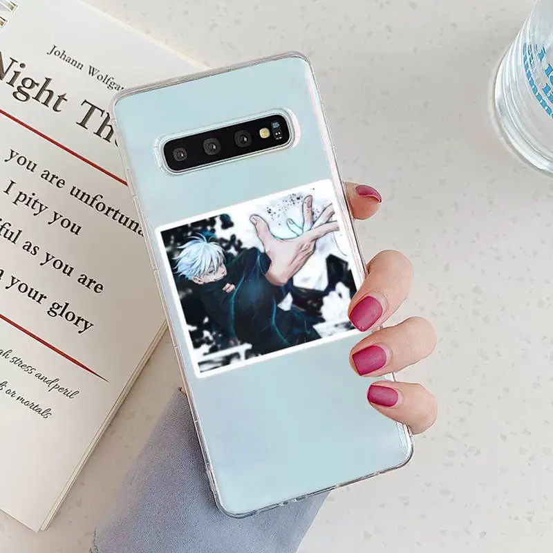 

Hot Anime Jujutsu Kaisen Phone Case Transparent for Samsung A71 S9 10 20 HUAWEI p30 40 honor 10i 8x xiaomi note 8 Pro 10t 11