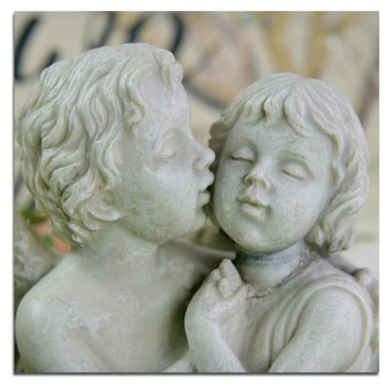 Новинка силиконовая форма LXYY для целующихся пар ангелов глины свечи пластырь