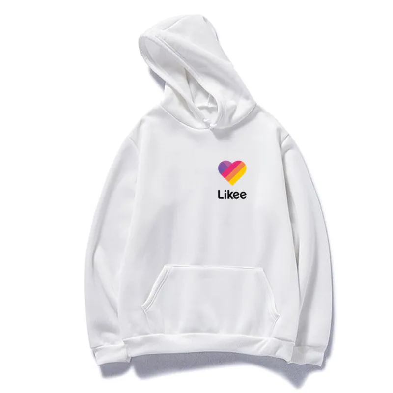 Мужские и женские толстовки likee app свитшот пуловер в стиле Харадзюку Повседневная