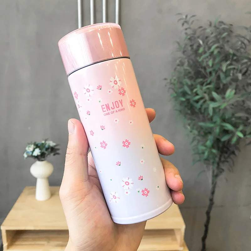 230 мл двойная стенка спортивный термос для чая и кофе бутылка горячей воды 304