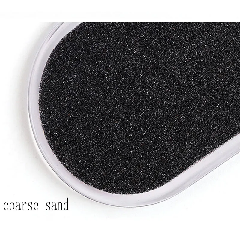 Очищающий пилинг для педикюра пилка с прозрачной ручкой двухсторонняя Толстая