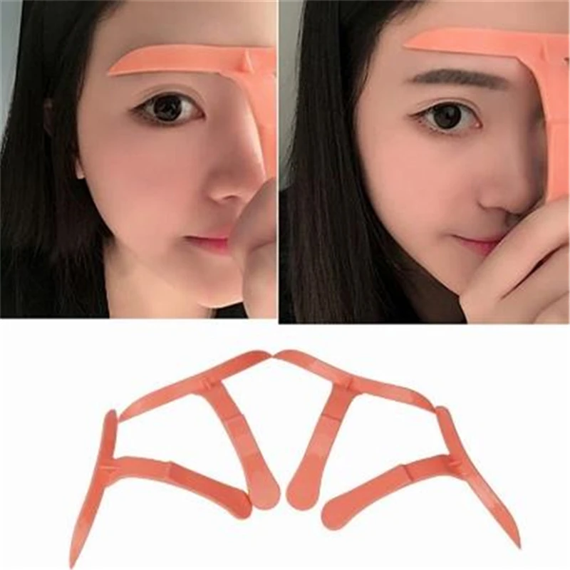 4 стиля профессиональные линейки для бровей Косметика трафарет макияжа новые