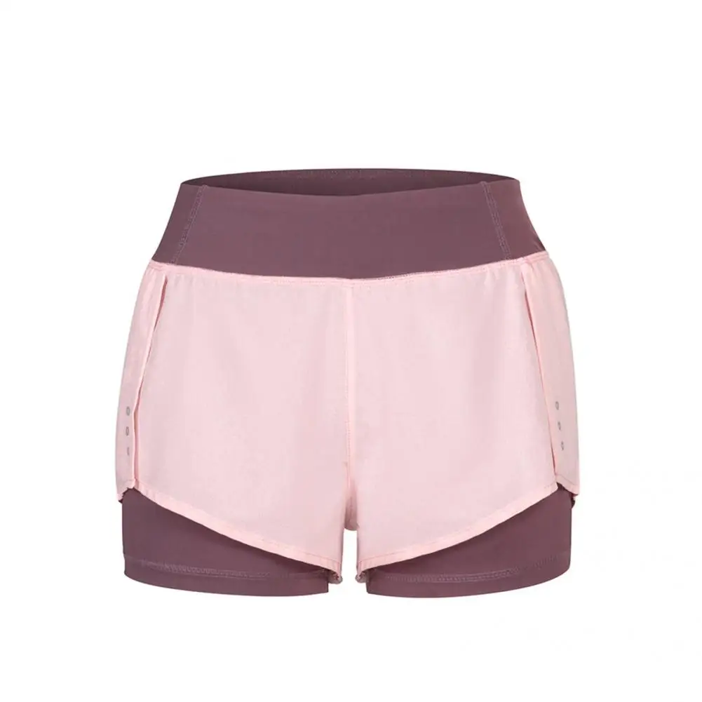 

Sports Shorts Stylish Tight High Waist Sports Shorts Two Layers Running Shorts Sweat-absorbent for Outdoor