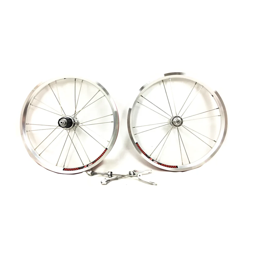 Verkaufen Litepro Faltrad 349 Laufradsatz 16 Zoll Vorne 2 Hinten 4 Lager 11 Geschwindigkeit Räder 74 130MM Geändert Radsätze