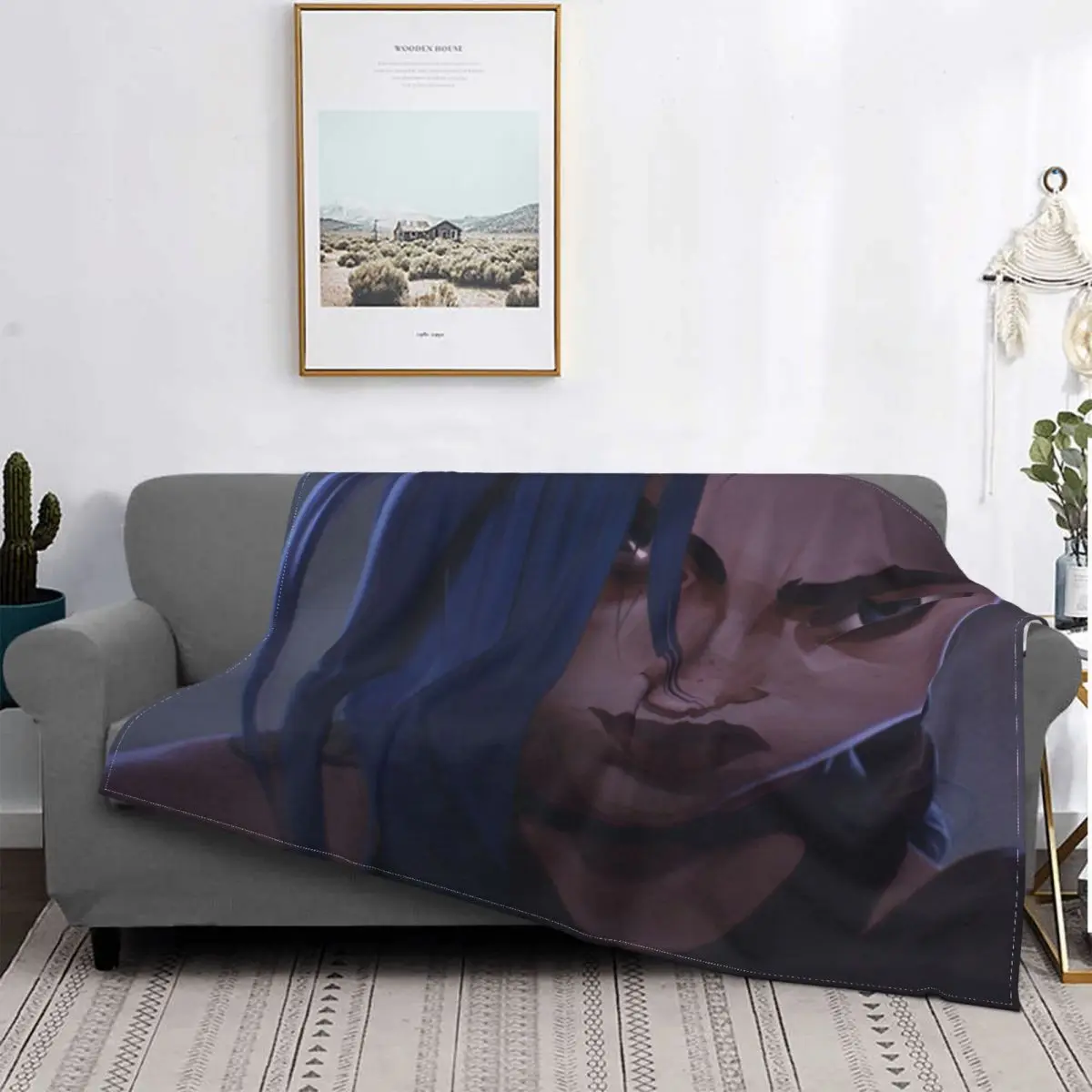 

Одеяло Arcane Jess с анимационными сериями, Фланелевое удобное мягкое флисовое покрывало