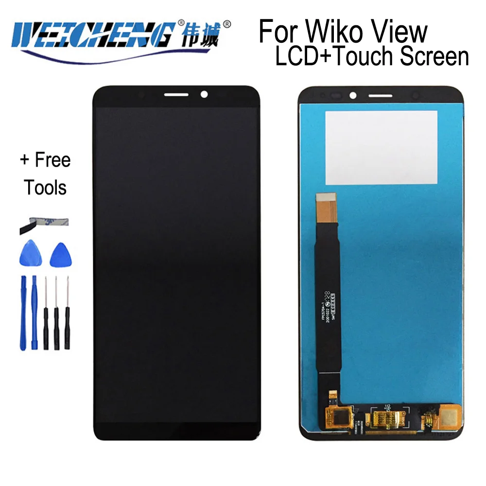 WEICHENG для wiko view ЖК-дисплей и инструмент для ремонта сенсорного экрана в сборе Часть мобильного телефона для wiko View дисплей+ инструменты и клей