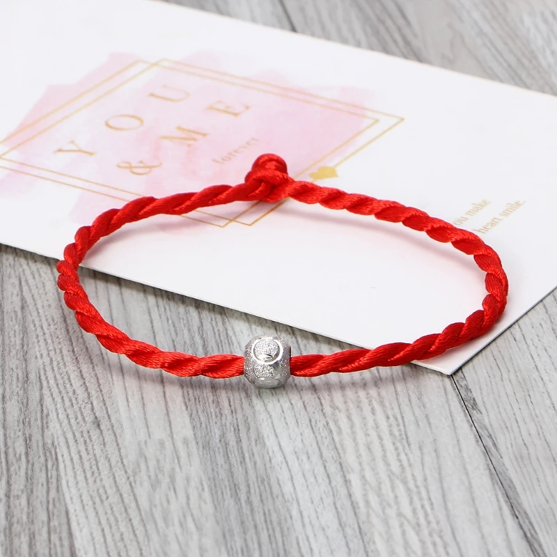 

652F Kabbalah Red Rope String Bracelets Lucky Bead Tibetan Buddhist Jewelry