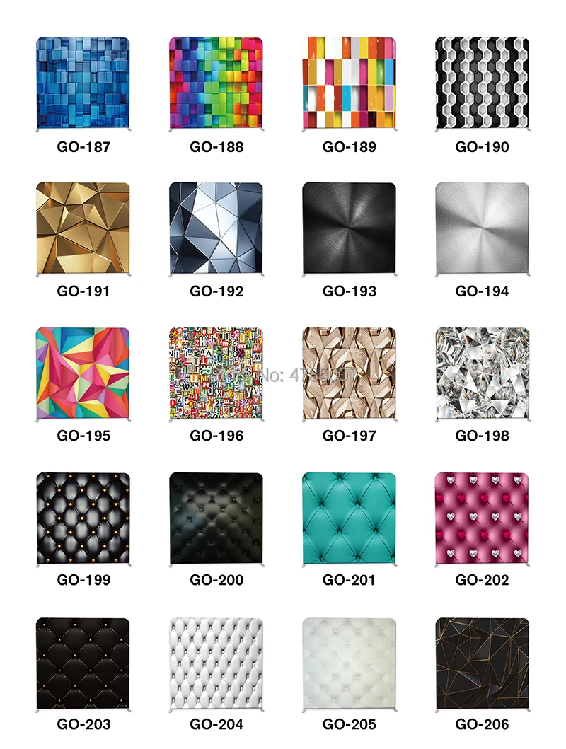 8 футов Натяжные тканевые фотобудки для любых мероприятий 1 стандартная рамка 8x8 и