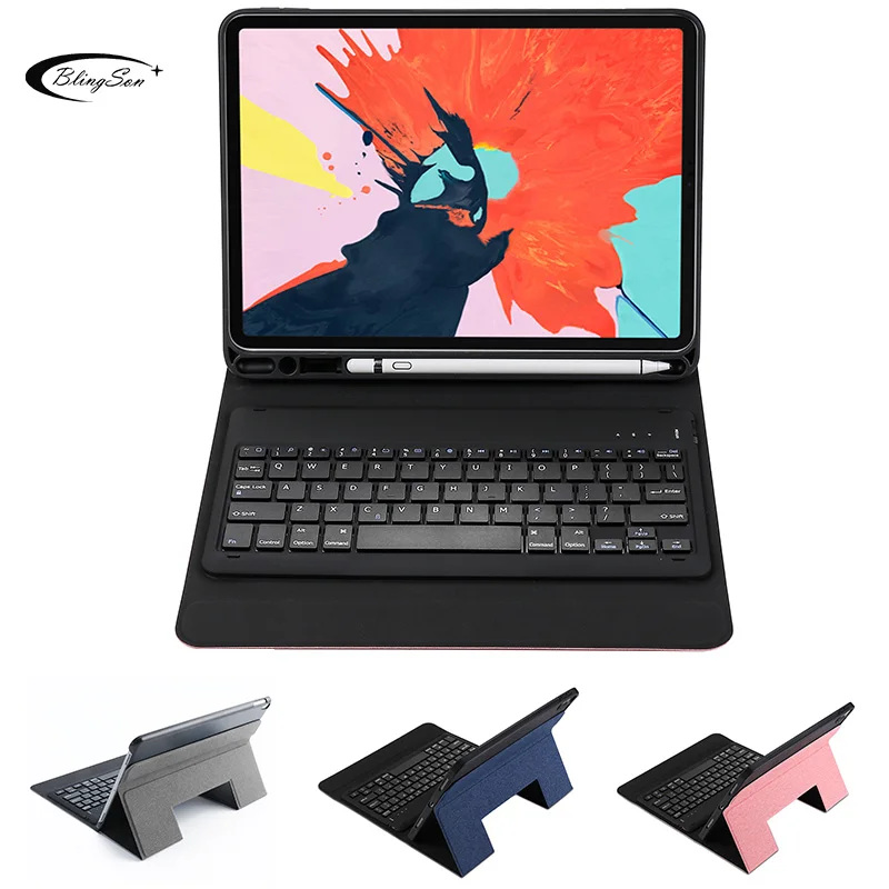Роскошный чехол с клавиатурой Bluetooth для iPad Pro 11 2018 a1989 откидной смарт подставка