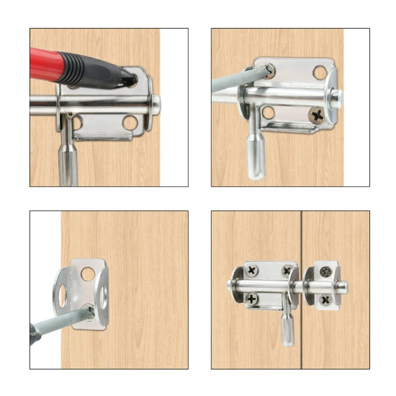 Thickened Stainless Steel Door Latch Rustproof Solid Sliding Lock Gate Safety Bolt for Keep Your Safe and Private | Обустройство дома